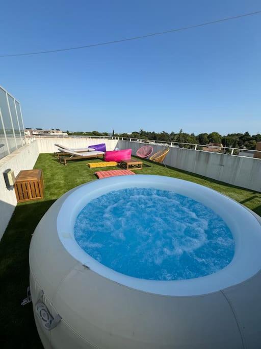 Luxueux 5 Pc, Jacuzzi, Rooftop, Terrasse, Clim Montpellier Exterior foto